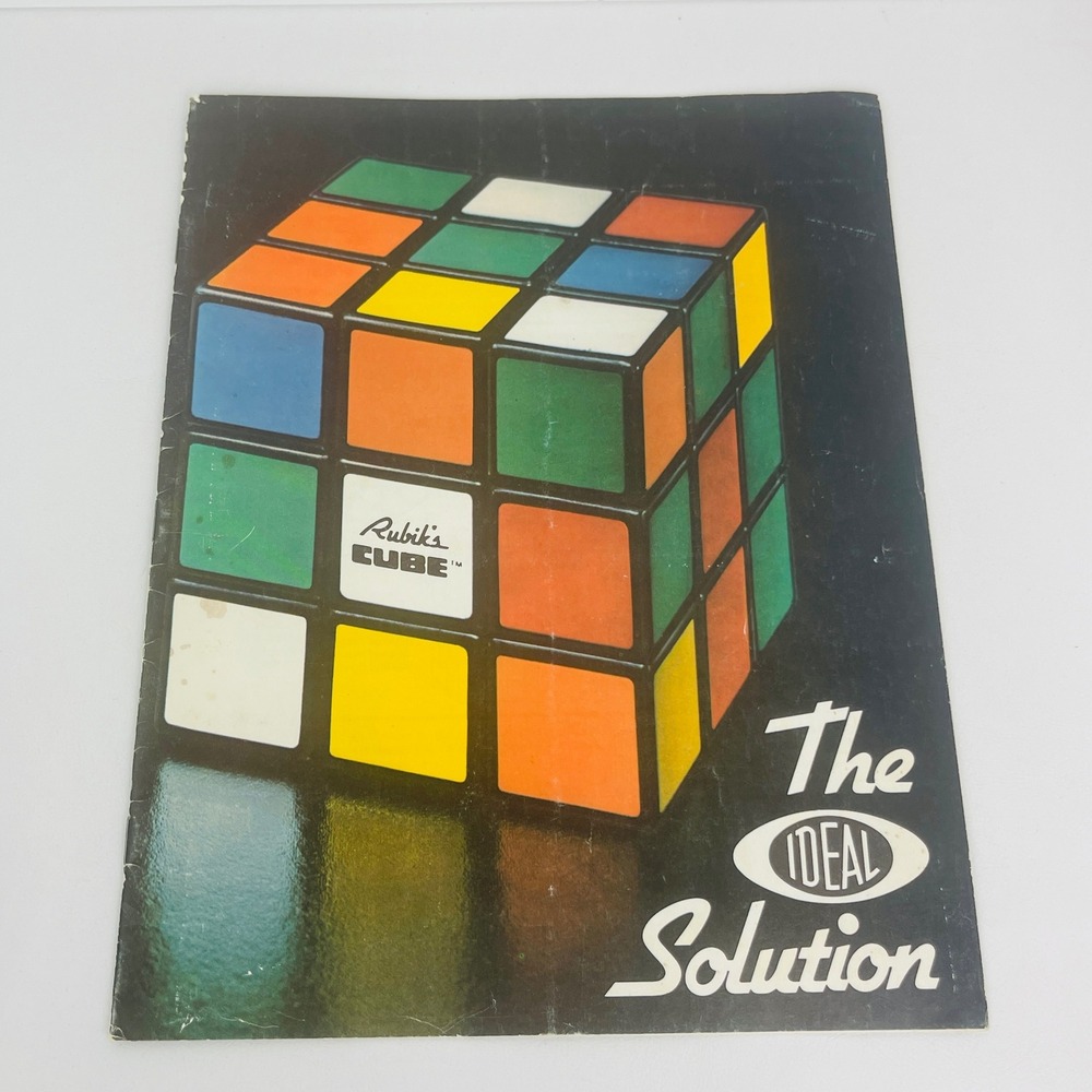 Ideal Toy Corp Rubiks Cube The Ideal Solution Booklet 1981 Vintage Puzzle Guide